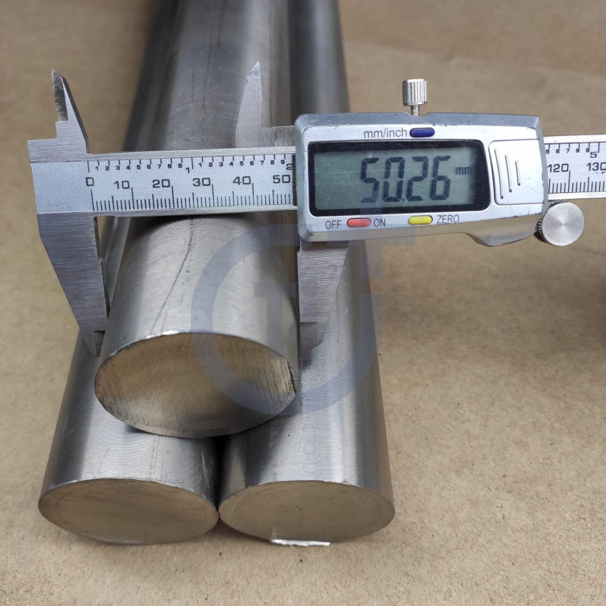 Титановий пруток 50мм марка ВТ1-0 © Titanium Plus Титановий пруток 50мм марка ВТ1-0