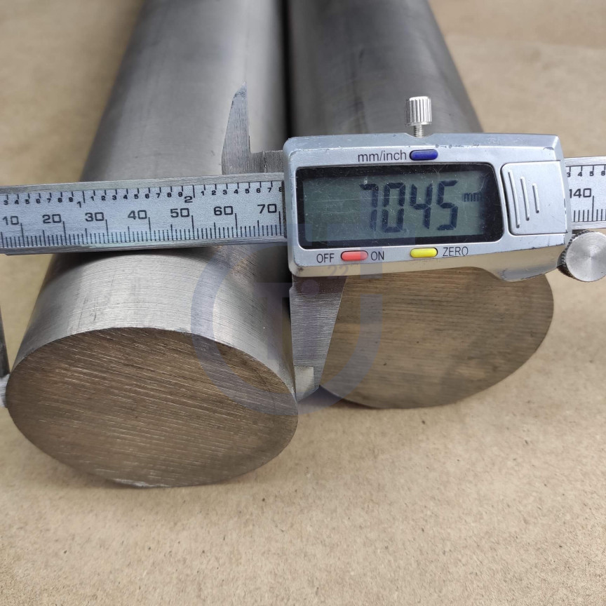 Титановий пруток 70мм марка ВТ1-0 © Titanium Plus Титановий пруток 70мм марка ВТ1-0