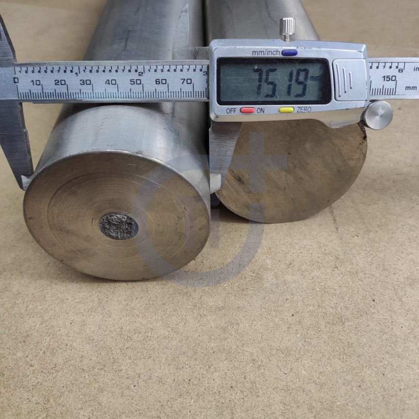 Титановий пруток 75мм марка ВТ1-0 © Titanium Plus Титановий пруток 75мм марка ВТ1-0